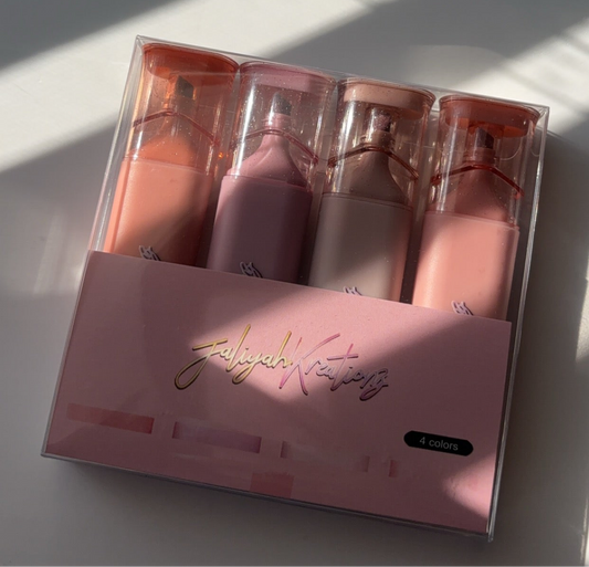 Glitter pink sunsets highlighters
