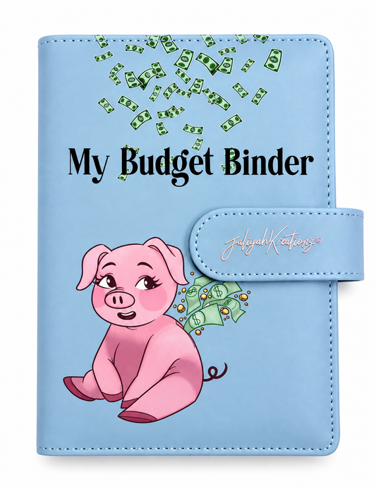 Blue Piggy Budget Binder A6