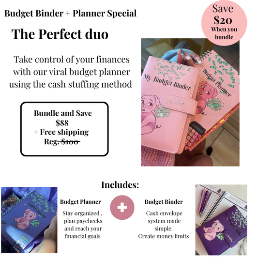 Budget planner + binder Bundle