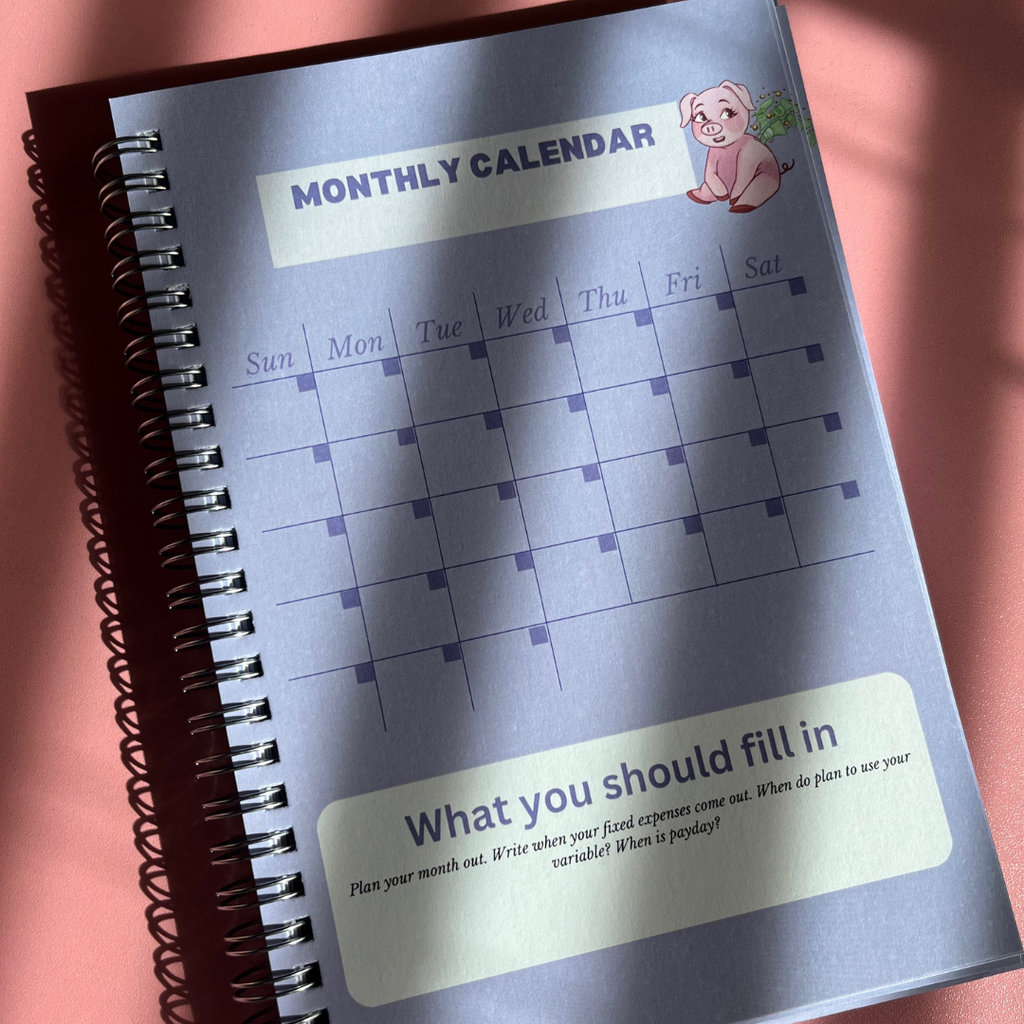 Purple Budget Calendar
