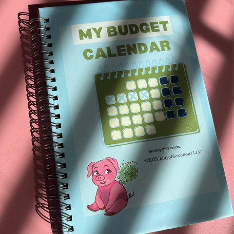 Blue Budget Calendar