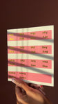 Monthly planner tabs