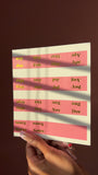 Monthly planner tabs