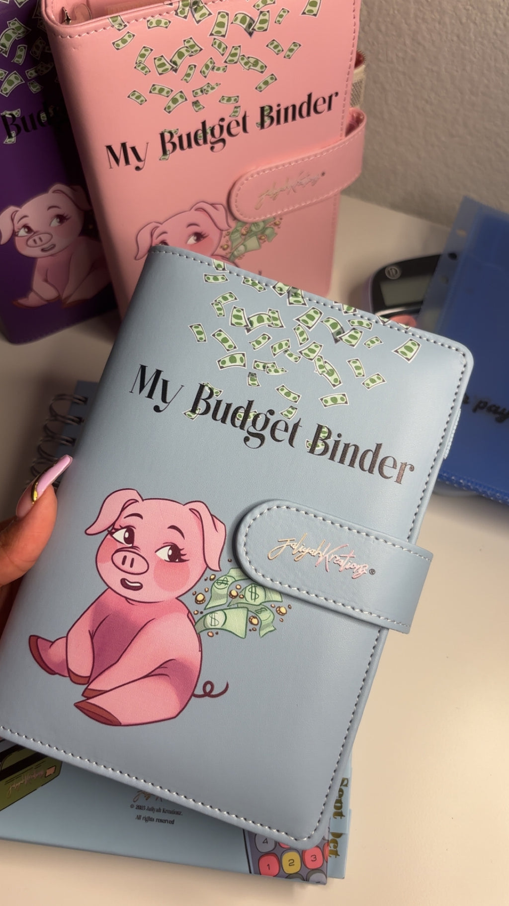 Blue Piggy Budget Binder A6