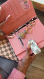 Preorder White Checker Print Binder + Money Bag Bundle – Free shipping