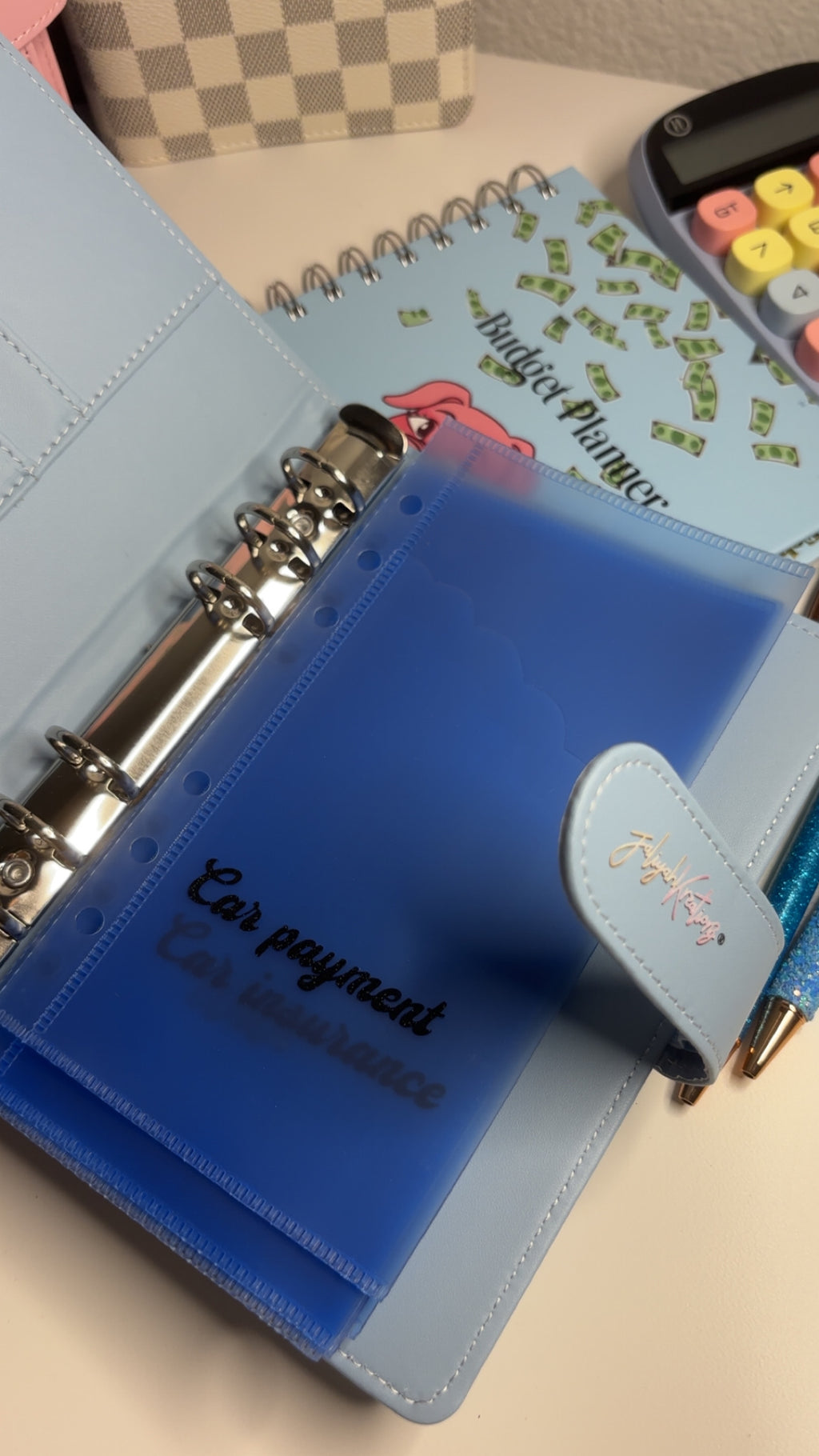 Blue Piggy Budget Binder A6