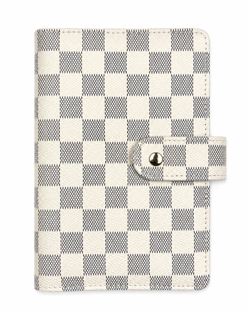 A6 White checkered binder