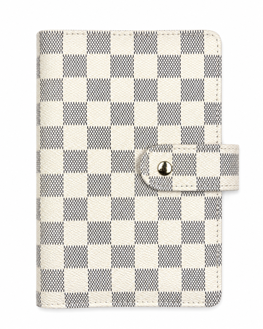 A6 White checkered binder