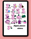 Digital budget piggy stickers