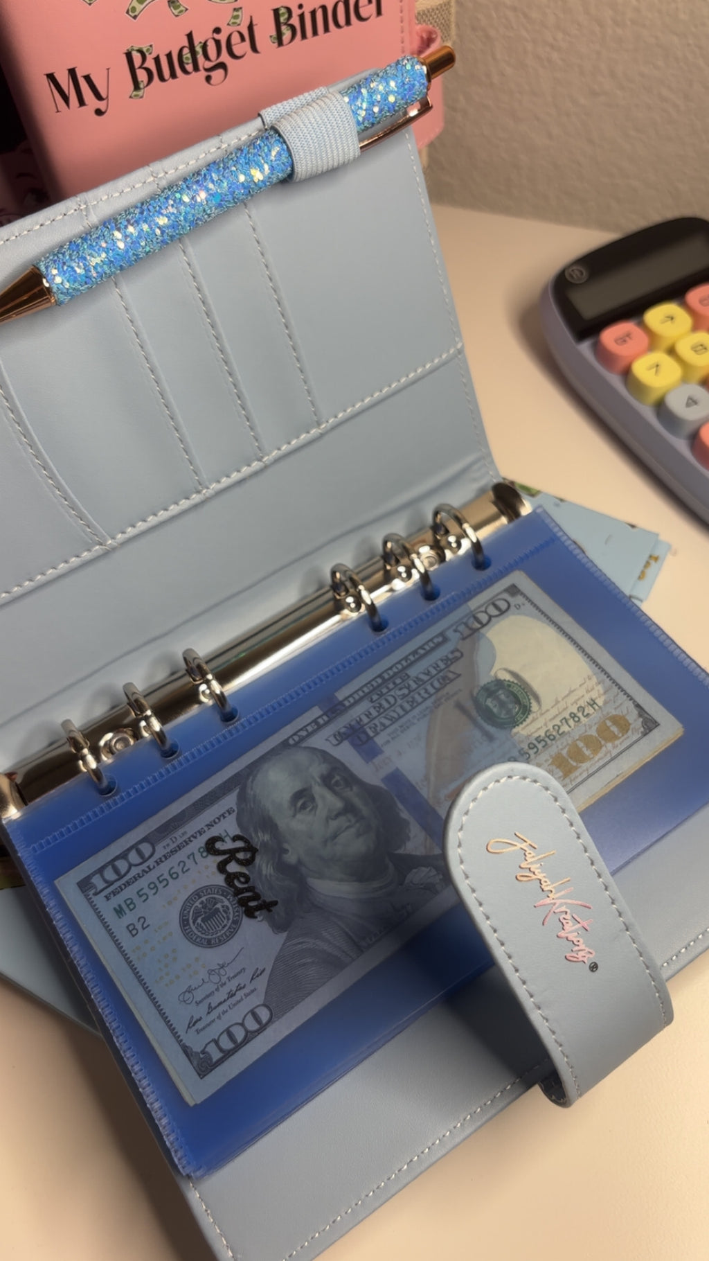 Blue Piggy Budget Binder A6