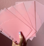 Custom Budget Envelopes (Set of 6) – Pink or purple Cloud Shape | Personalized Cash Stuffing Envelopes