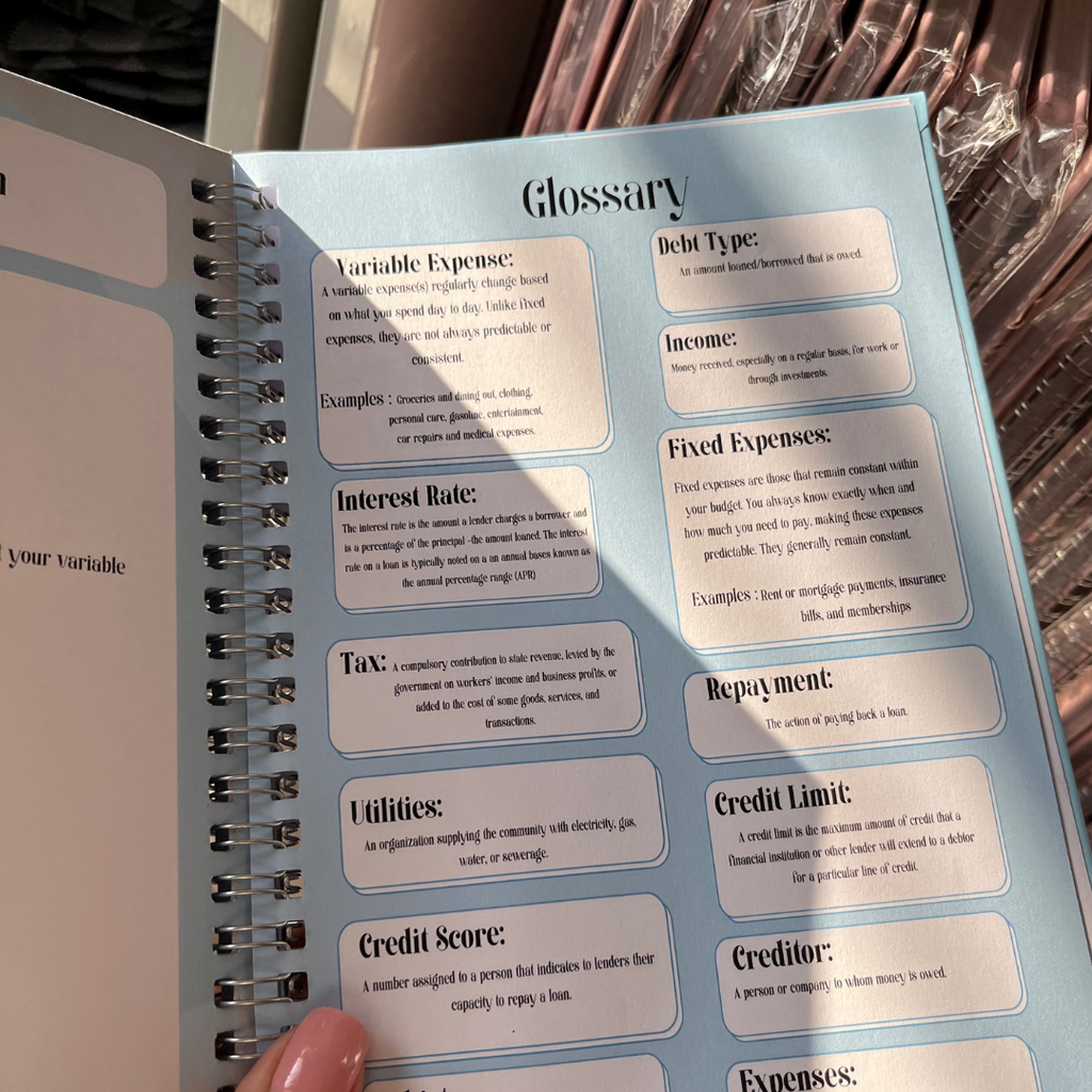 1st edition gving Me the Blues 12 Month Budget Planner – Jaliyah.Kreationz