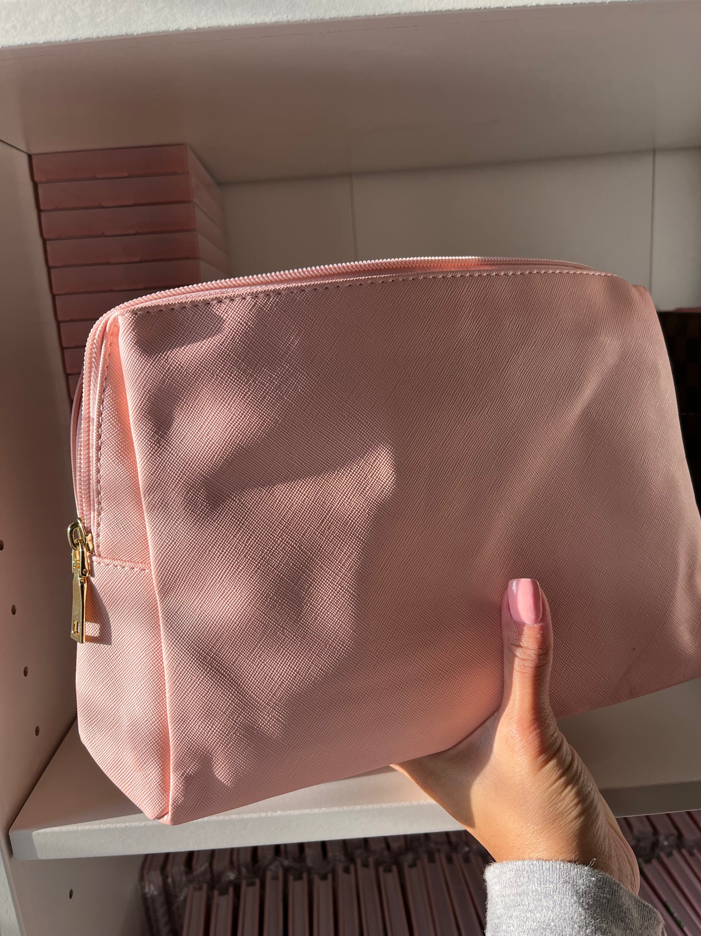 Pink budget bag